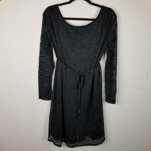 Liz Lange‎ For Target  Maternity Lined Black Lace Dress